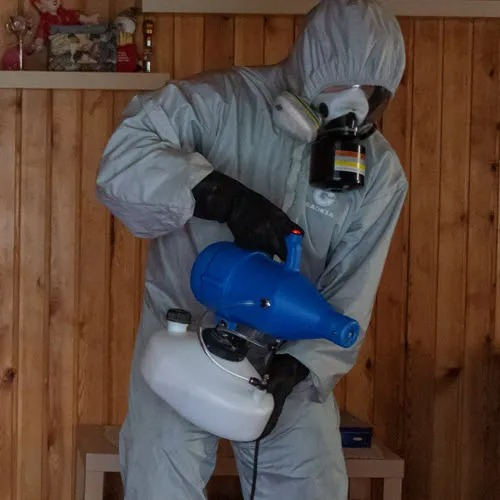 ФОТО Дезинфекция в селе Московской области Тарасовка