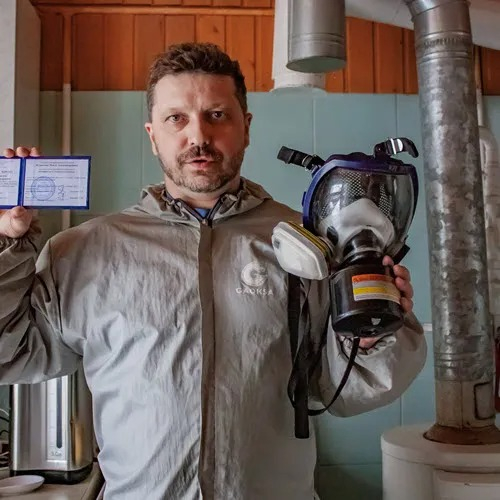 ФОТО Удаление плесени в селе Московской области Тарасовка